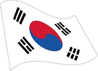 韓国の国旗のイラスト