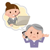 電話相談のイラスト