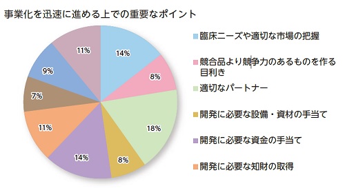 事業化を迅速に進める上での重要なポイント