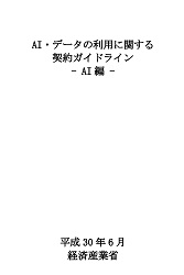 AI・データの利用に関する契約ガイドライン（AI編）の表紙