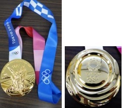 東京五輪レプリカメダルの写真