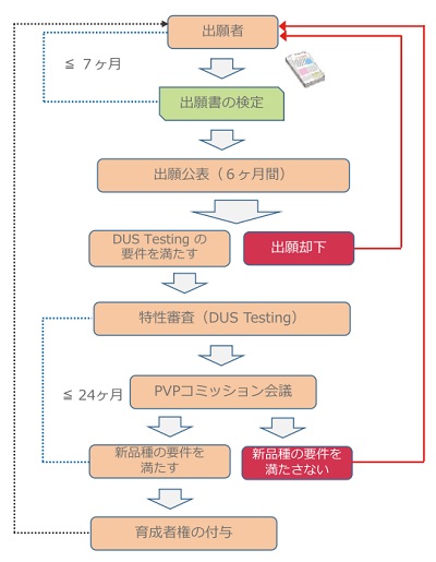 出願から登録までの手続きの流れ