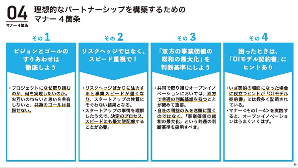 理想的なパートナーシップを構築するためのマナー４箇条